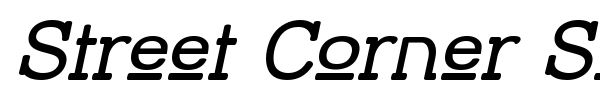 Street Corner Slab font preview
